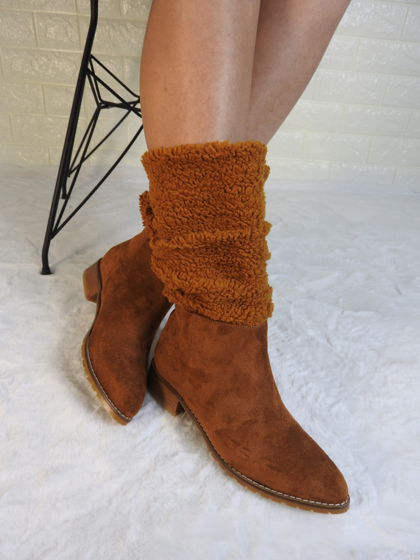 PELUŞ KADIN TABA SÜET ÇİZME