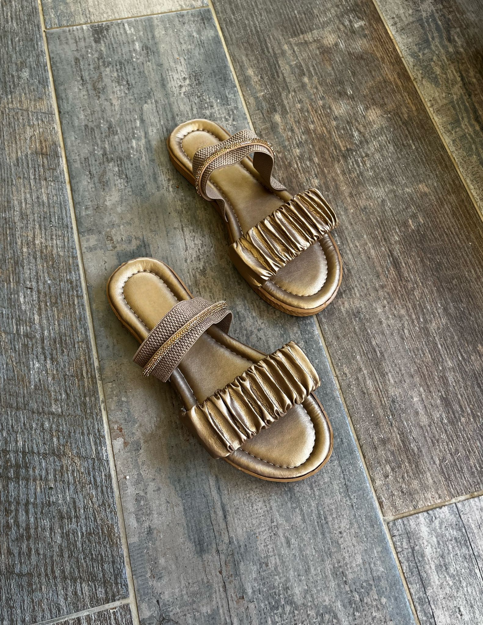 Luna Model Kadın Taşlı Yazlık Ortopedik Taban Sandalet