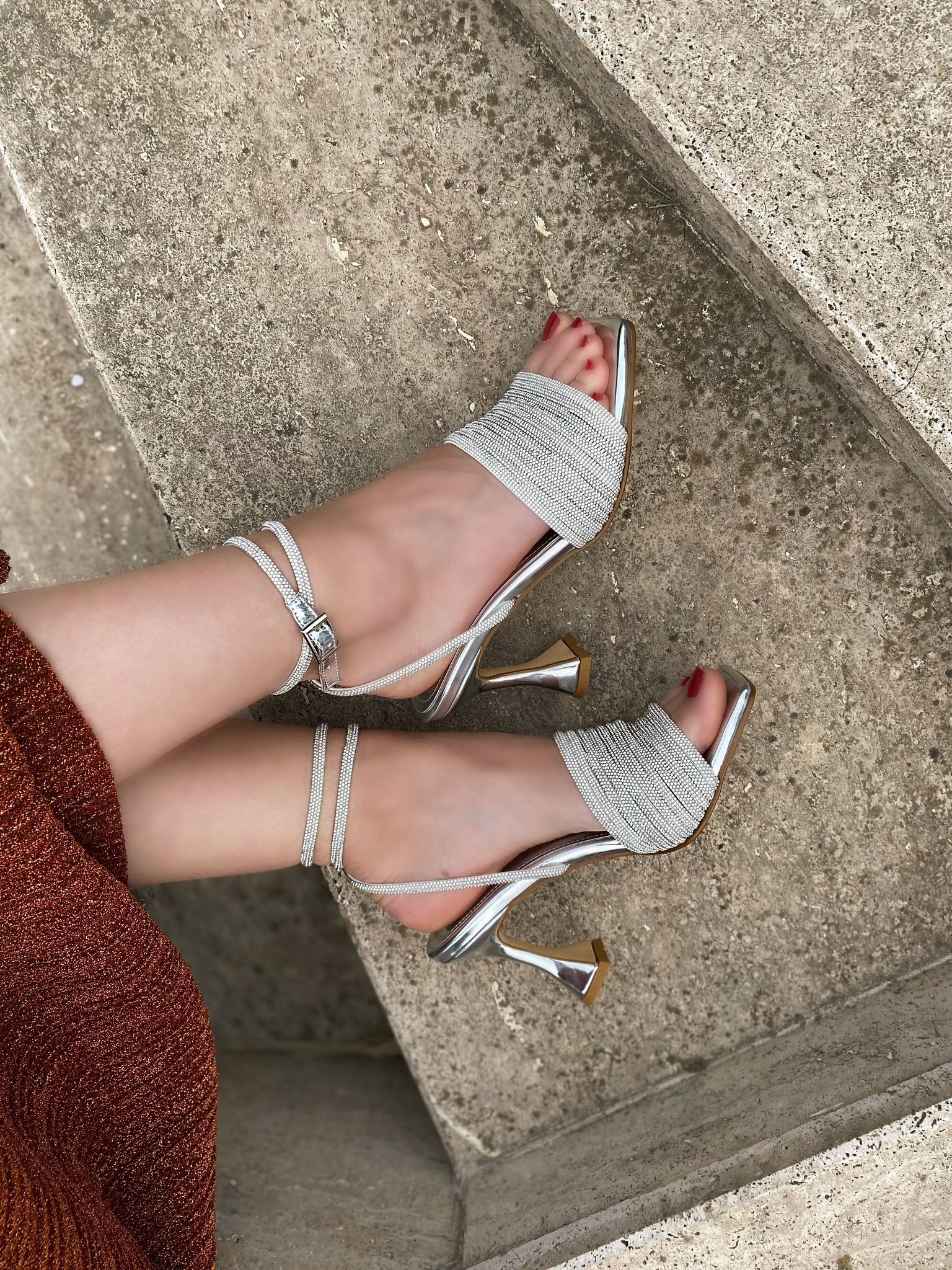 Zarif Taşlı Abiye Kadın Ayakkabı